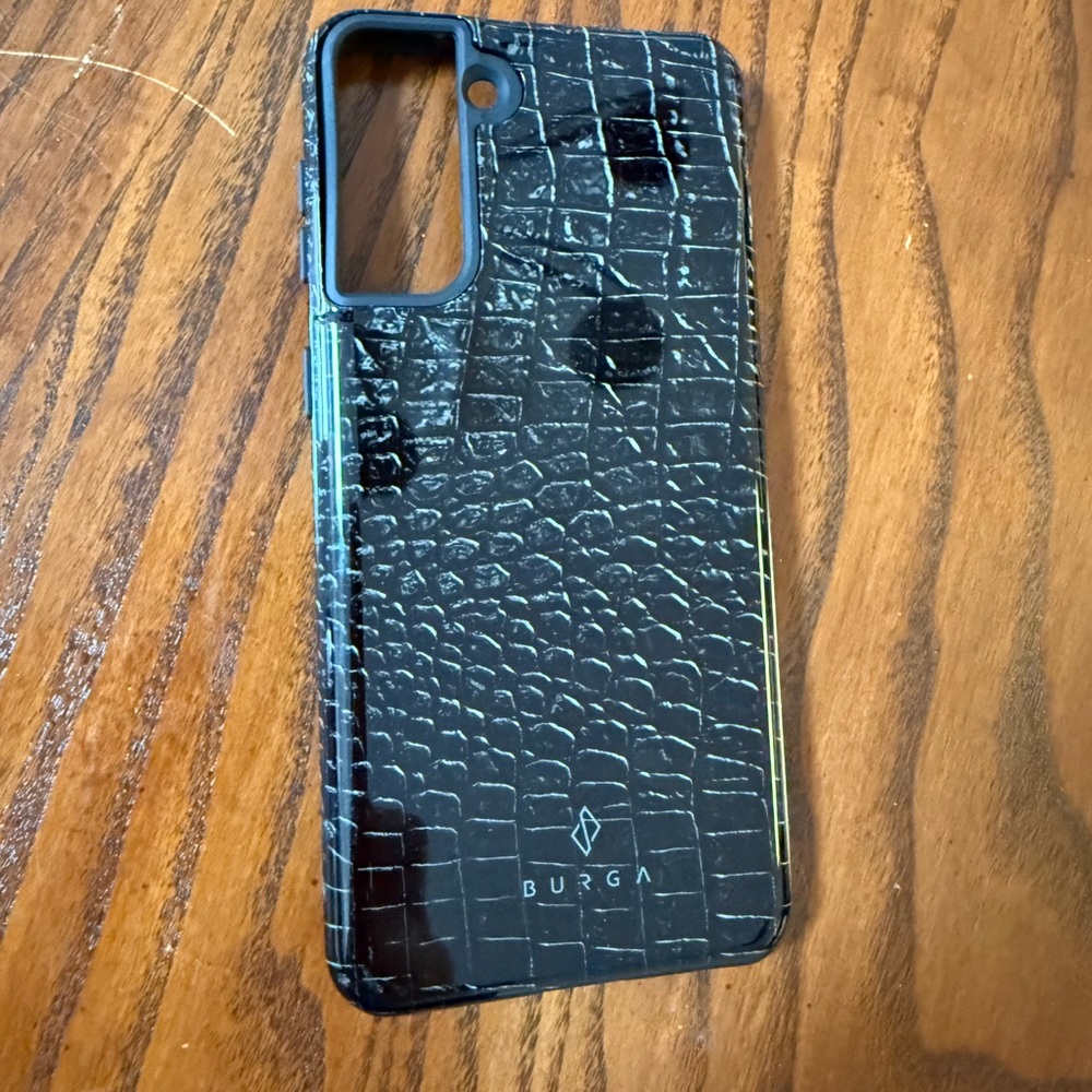Black Crocodile Phone Case for Galaxy S21plus